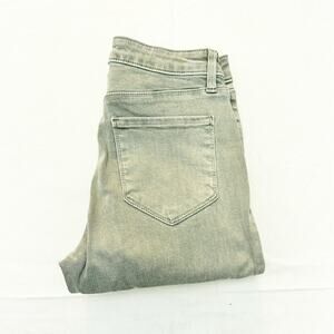 L'Agence Margot Skinny High Rise Marsh Green Denim Jeans Size 24